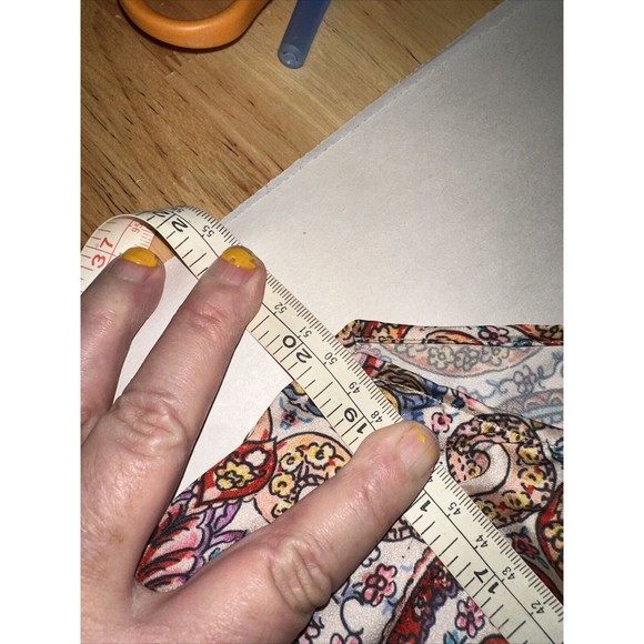 FINDERS KEEPERS Red Paisley Cyrus Dress Med High-low Tie In Back With Tassles - Picture 8 of 12